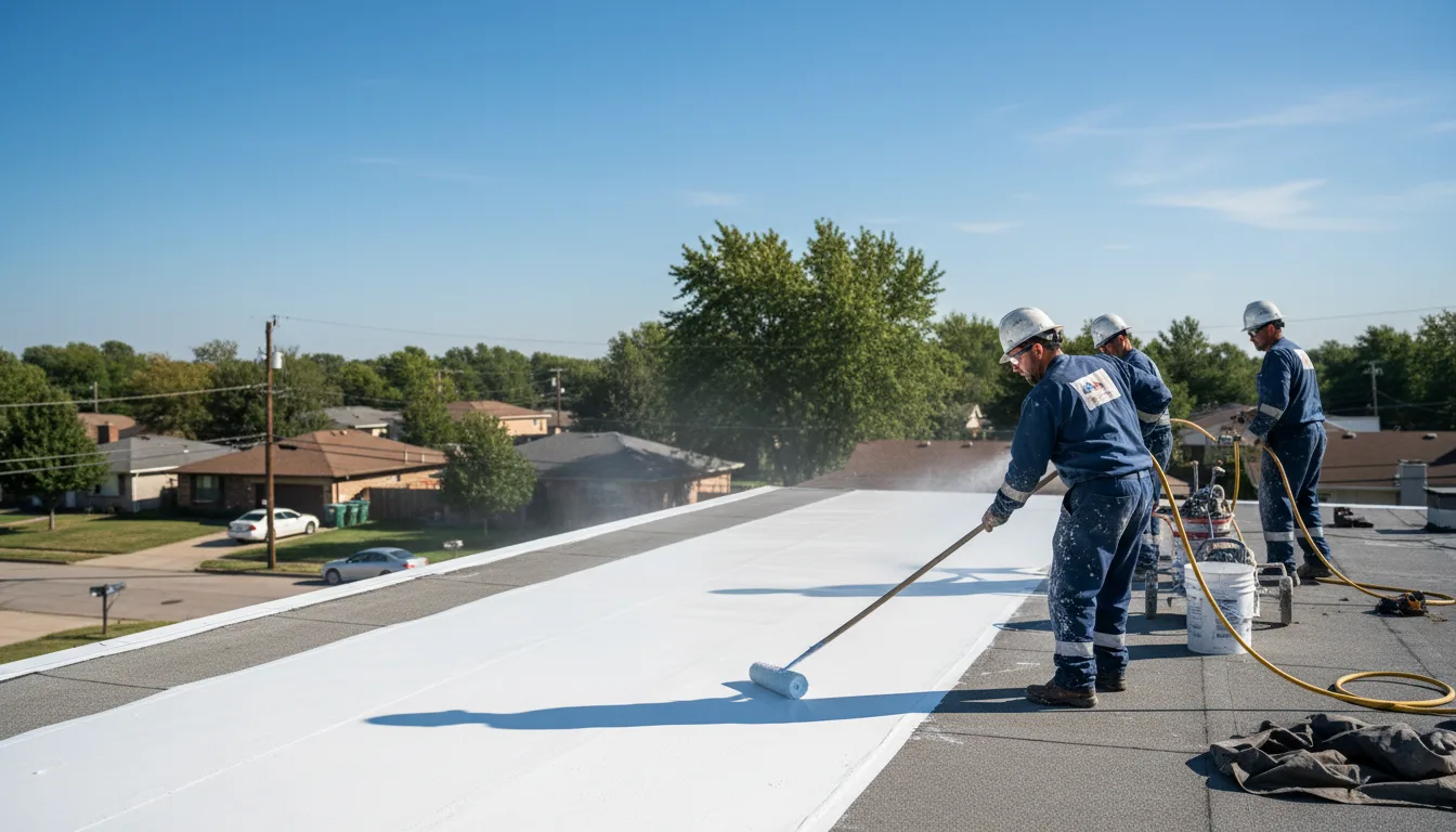Commercial roof coating in North Street, MI near me